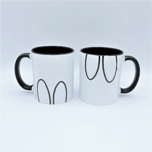 Miffy Face Black and White Mug