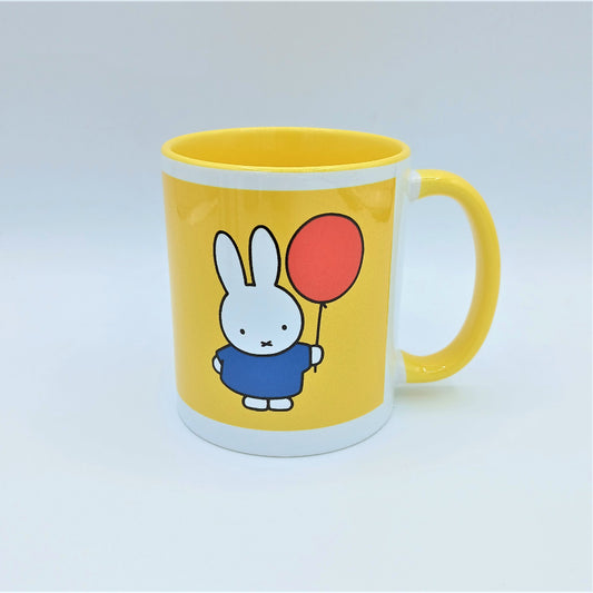 Miffy with Balloon Yellow Mug