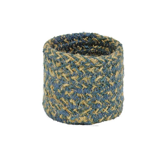 Woven Jute Napkin Rings Set of 4 Gull Grey