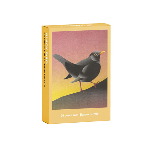 Black bird 99 Piece Mini Jigsaw Puzzle