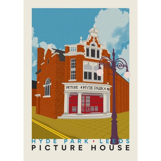 Hyde Park Picture House by Ellie Way A3 Print