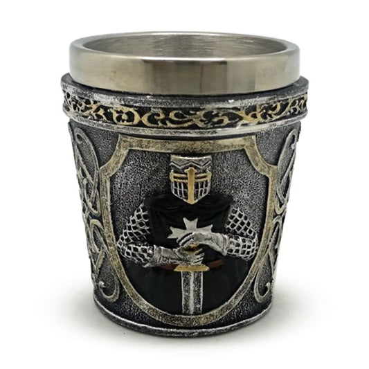 Decorative Medieval Black Knight Shot Glass