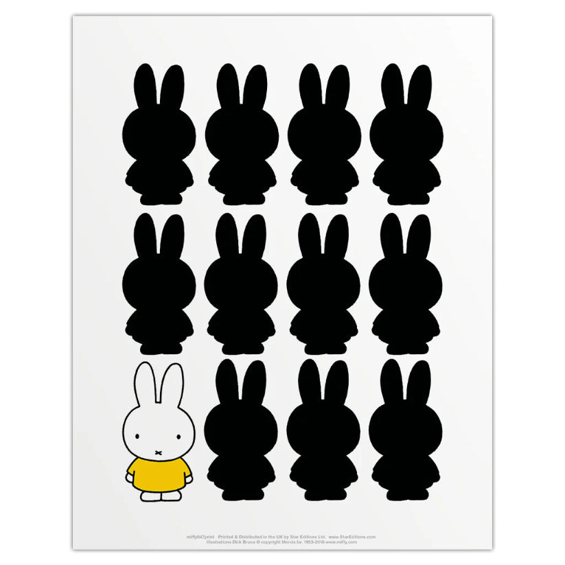 Miffy Silhouette Print