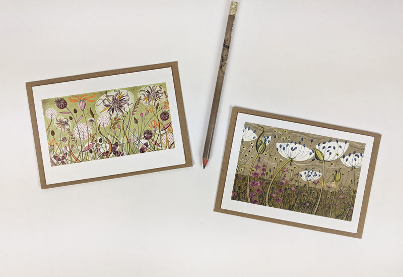 Note card set - Agapanthus / Autumn Spey