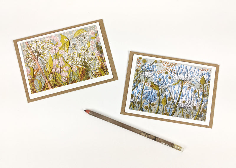 Note card set - Agapanthus II / Ramsons & Campion