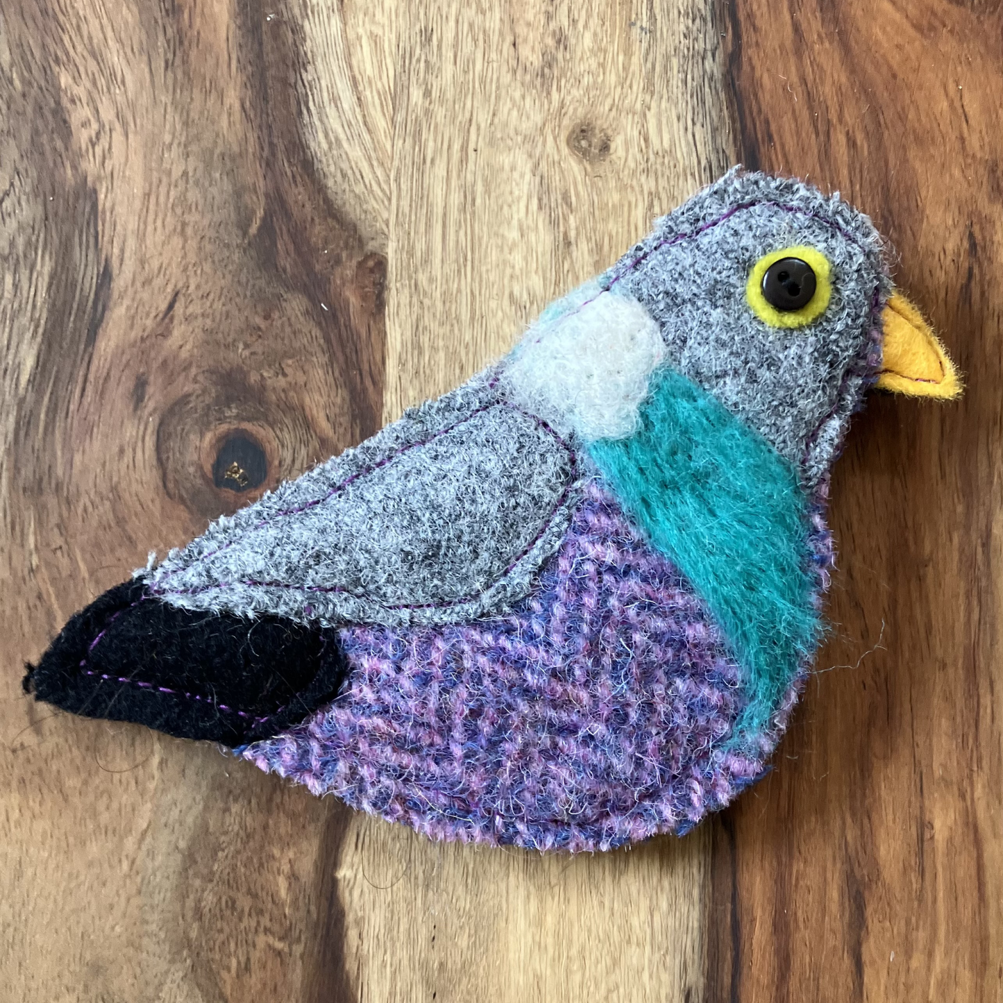 Wood Pigeon Woven Badge