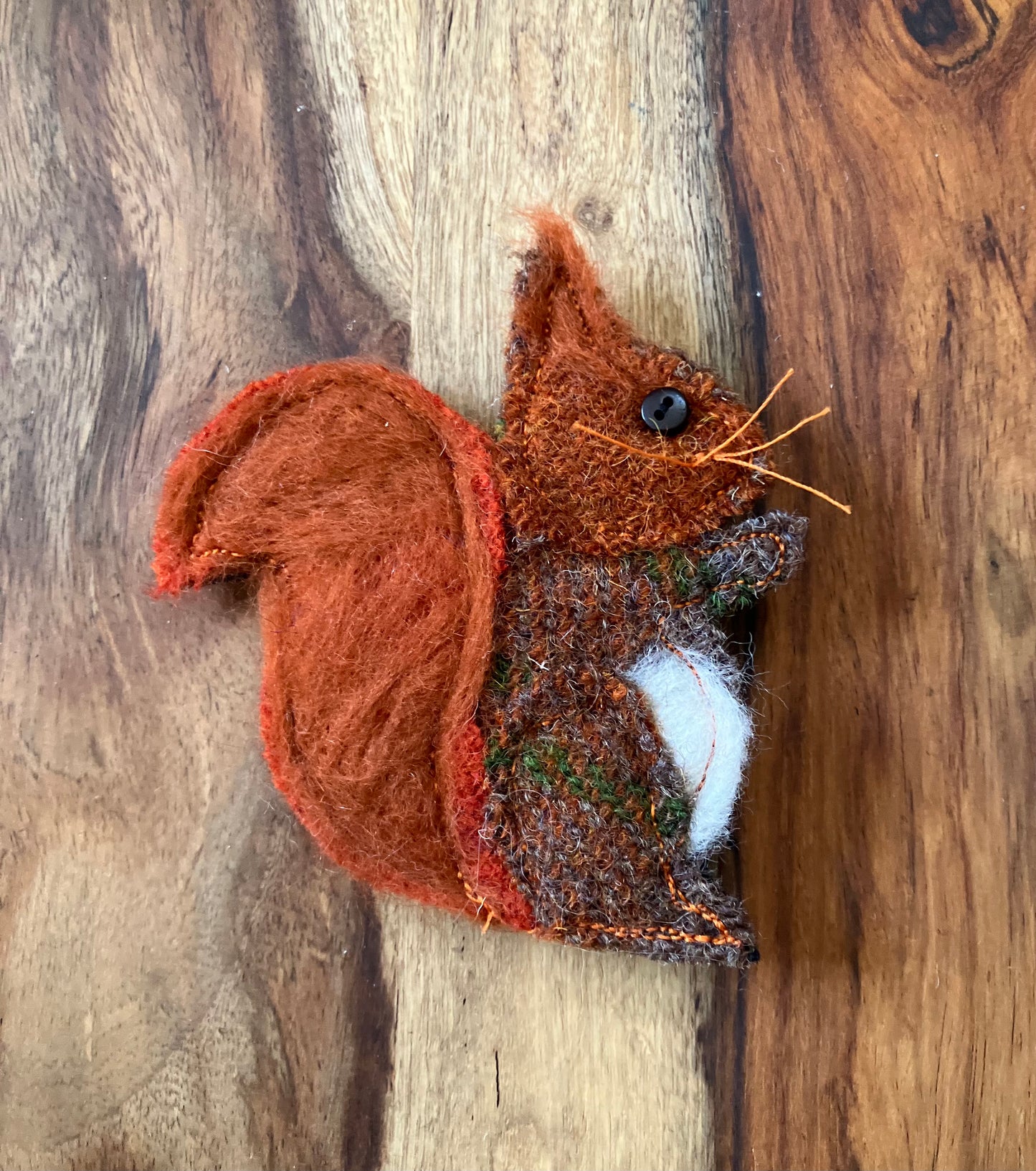 Red Squirrel Woven Badge