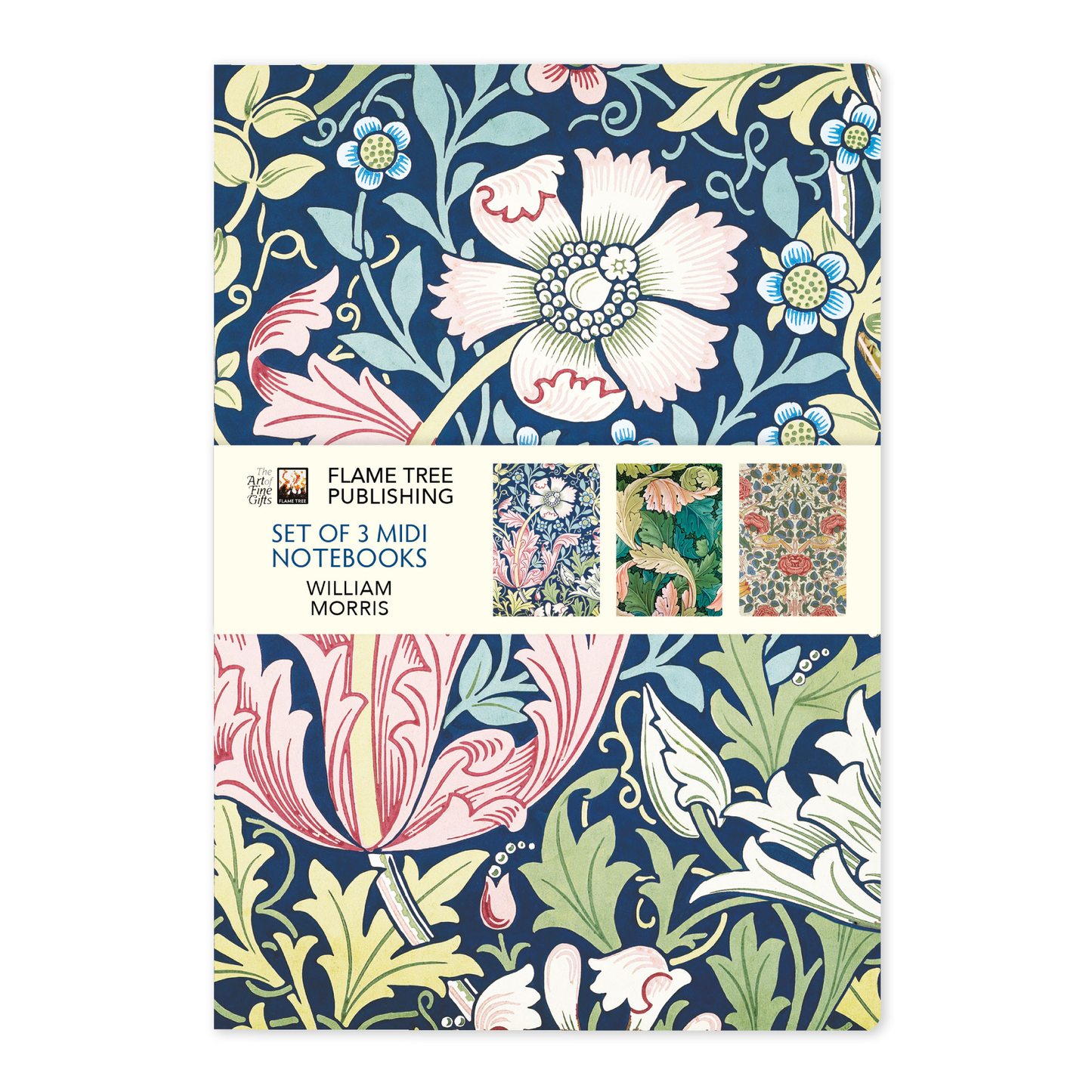 Set of 3 William Morris Notebooks