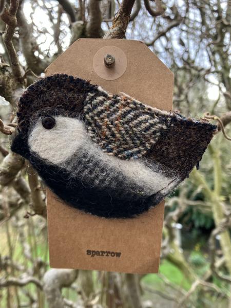 Sparrow Woven Badge