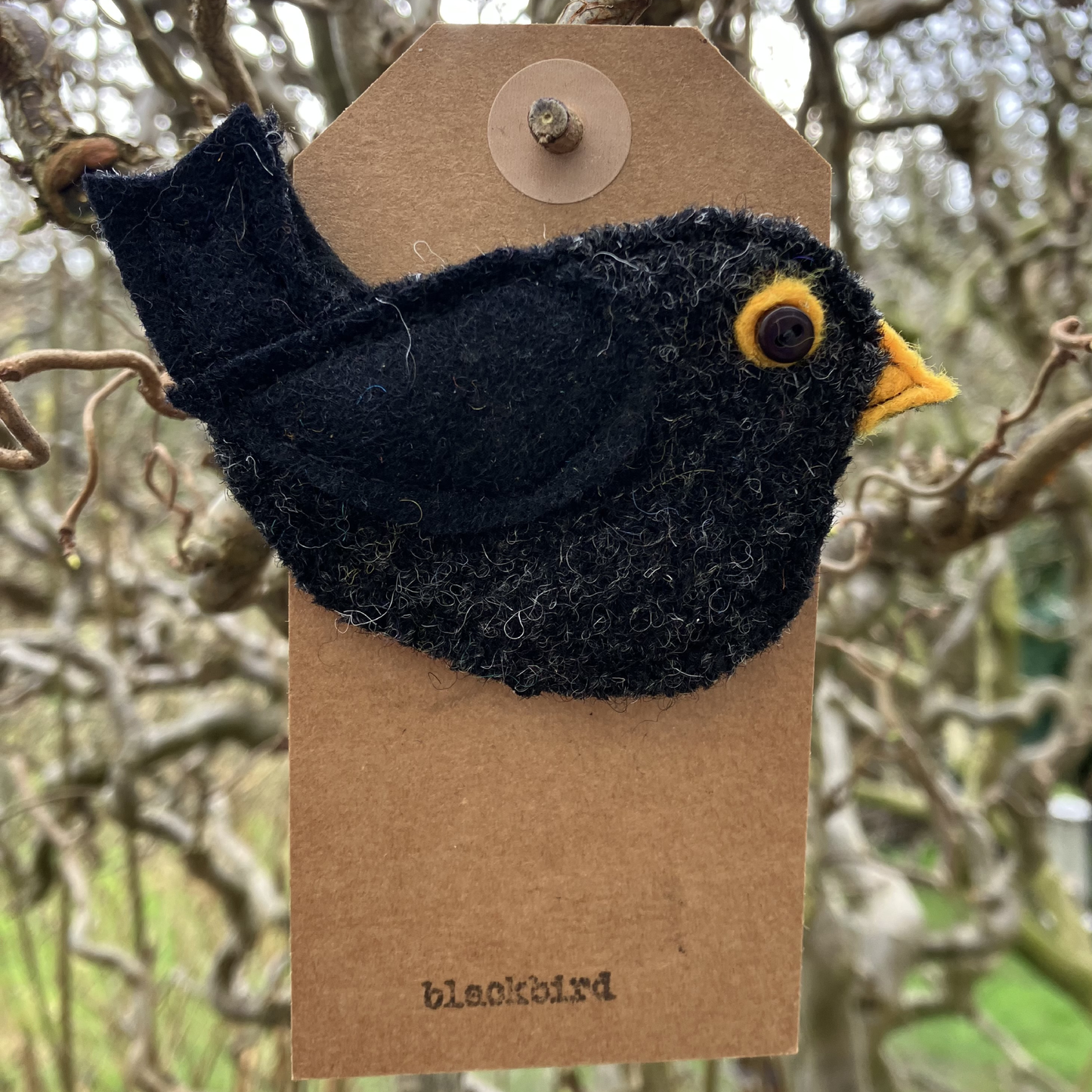 Blackbird Woven Badge