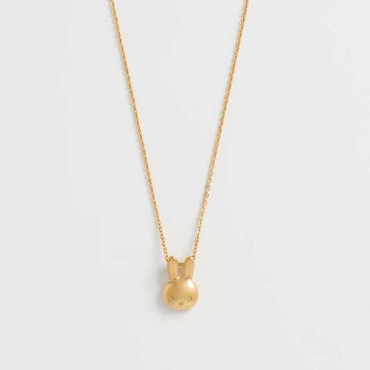 Miffy Medium Head Necklace Gold Vermeil