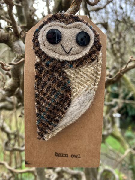 Barn Owl Woven Badge